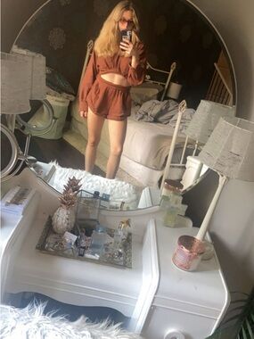 Free people Two-Piece Cropped Top & Shorts Set